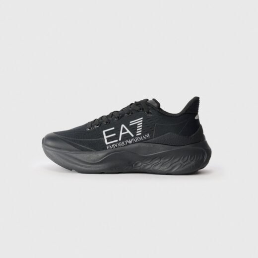 EA7 Emporio Armani WAVE CRACKING – Baskets basses – full noir / silver-coloured – 43