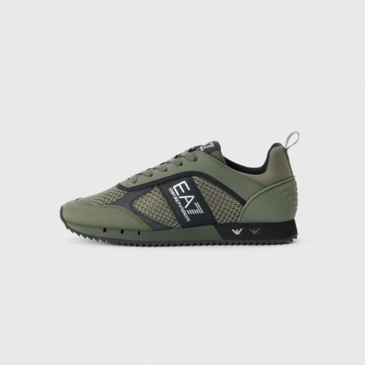 EA7 Emporio Armani Baskets basses – beetle / silver-coloured / noir – 43