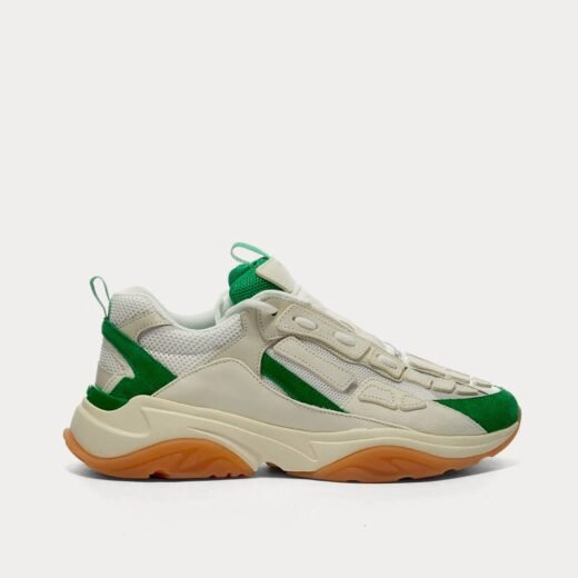 AMIRI Baskets basses Bone Runner Tennis vertes – 35