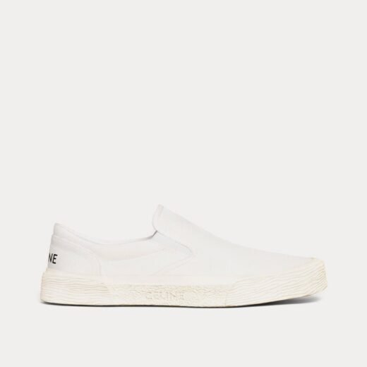 Celine Baskets à enfiler en toile blanc cassé Elliot – 35