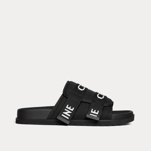 Celine Sandales à lanières Pitea en jacquard noir/blanc – 35