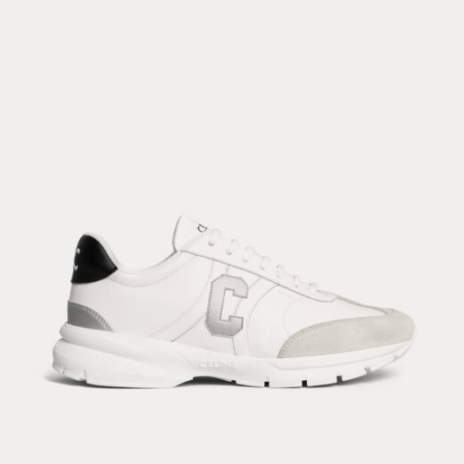 Celine Baskets basses CR-02 Runner Optic Blanc / Noir / Gris / Argent – 35