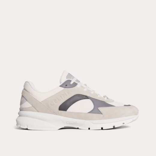 Celine Baskets basses grises CR-03 Runner en mesh