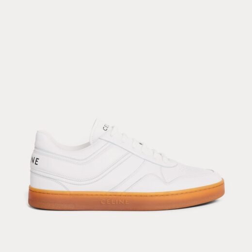 Celine Baskets basses à lacets blanc optique / beige – 35