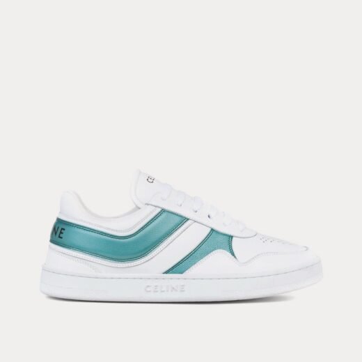 Celine Baskets basses à lacets blanc optique / bleu clair – 35