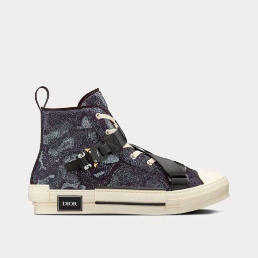Dior Baskets montantes en denim camouflage jacquard x Peter Doig B23 – 35