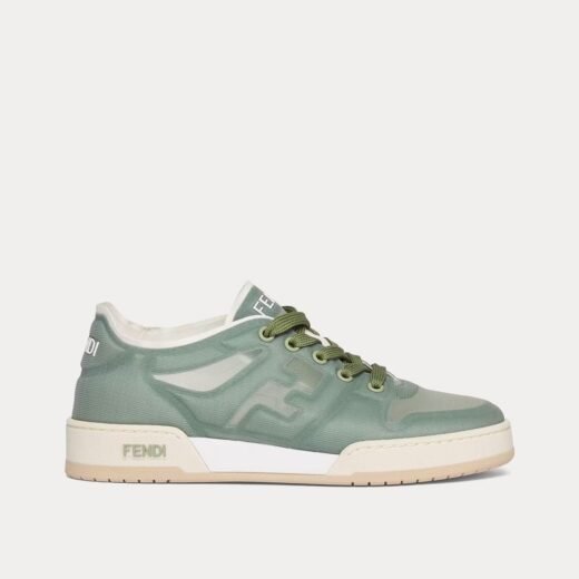 Fendi Baskets basses Match Mesh vertes – 35