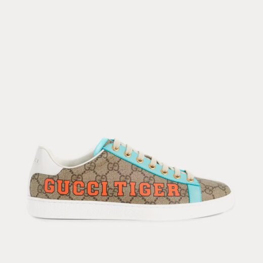 Gucci Baskets basses Tiger Ace beiges/ébène GG Supreme – 35