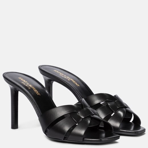 Saint Laurent Mules Tribute 85 en cuir – P00532080