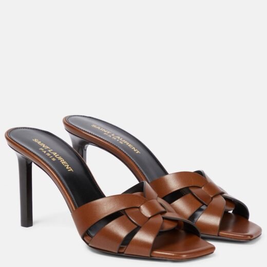 Saint Laurent Mules Tribute 85 en cuir – P00596076