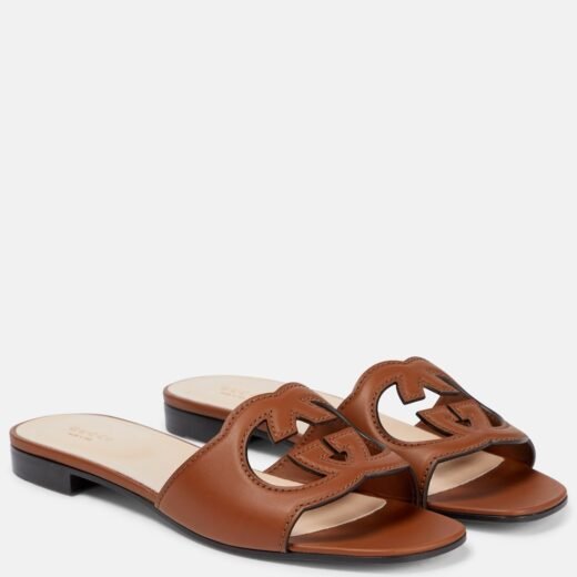 Gucci Mules Interlocking G en cuir