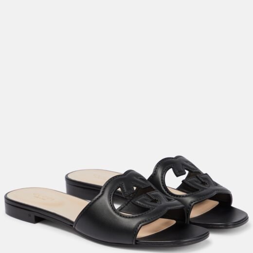 Gucci Mules Interlocking G en cuir