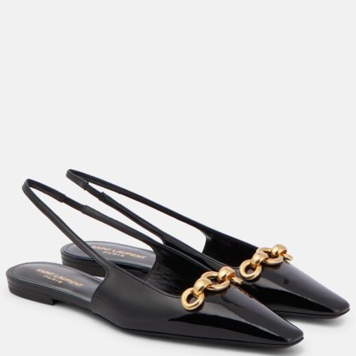 Saint Laurent Ballerines Blade en cuir