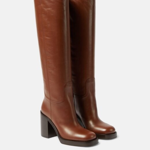 Prada Bottes en cuir
