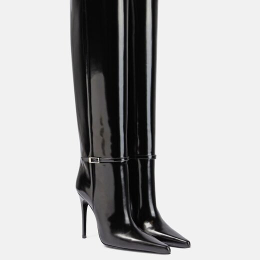 Saint Laurent Bottes Vendome 110 en cuir