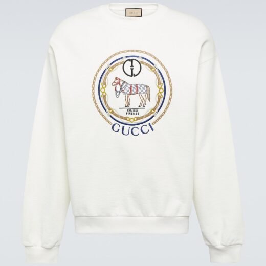 Gucci Sweat-shirt GG brodé en coton