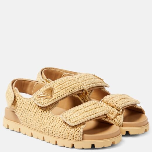 Prada Sandales Monolith en crochet