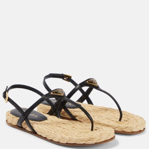 Prada Sandales en cuir