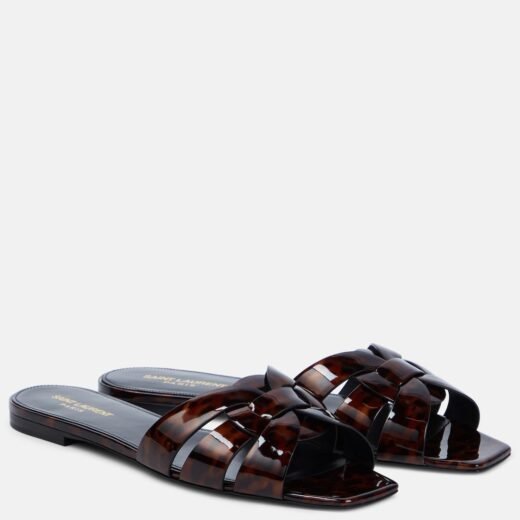 Saint Laurent Mules Tribute 05 en cuir verni
