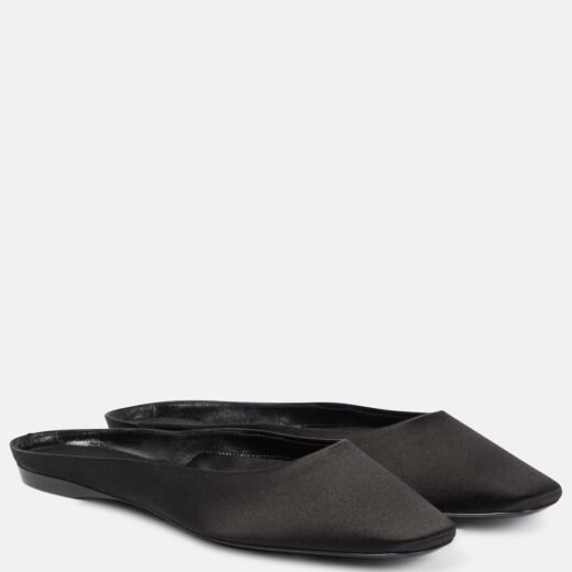 Saint Laurent Mules Lido en satin
