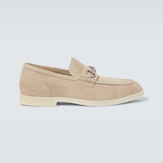 Gucci Mocassins Horsebit en daim – P00893324