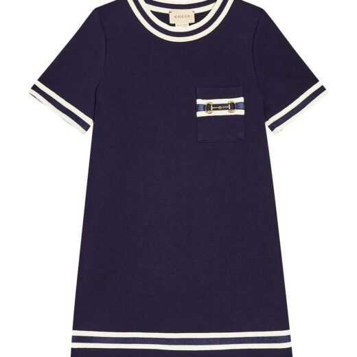 Gucci Robe Horsebit en coton
