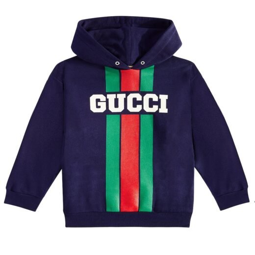 Gucci Sweat-shirt à capuche Web en coton