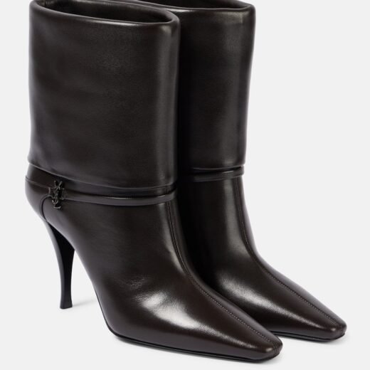 Saint Laurent Bottines Niki 90 en cuir