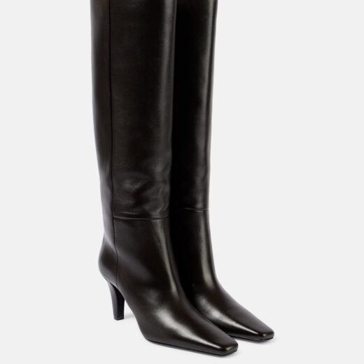 Saint Laurent Bottes Jill en cuir