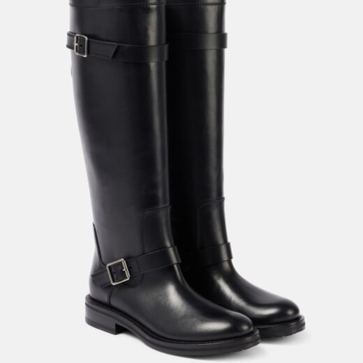 Saint Laurent Bottes River en cuir