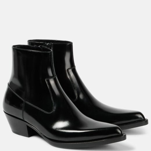 Saint Laurent Bottines Beat 40 en cuir