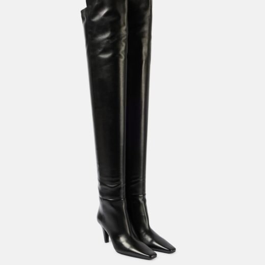 Saint Laurent Bottes Jill 75 en cuir