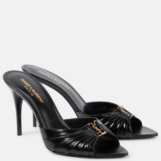 Saint Laurent Mules Babylone 90 en cuir