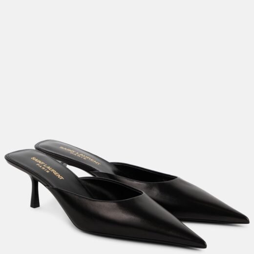 Saint Laurent Mules Barbara 55 en cuir
