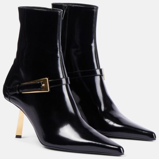 Saint Laurent Bottines Lee 75 en cuir