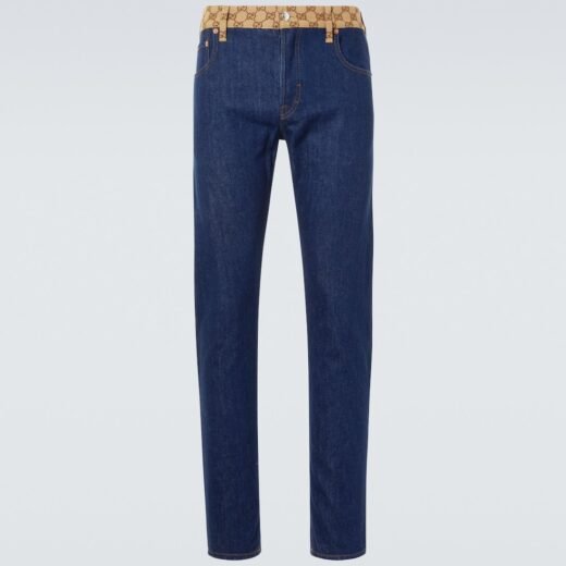 Gucci Jean tapered GG à taille mi-haute