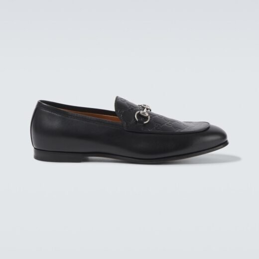 Gucci Mocassins Horsebit GG en cuir