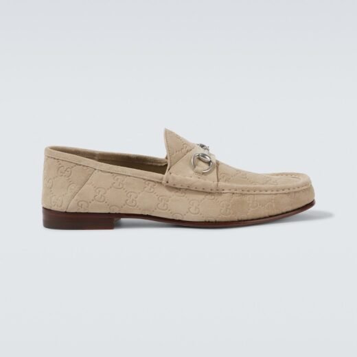 Gucci Mocassins Horsebit 1953 en daim – P00992178