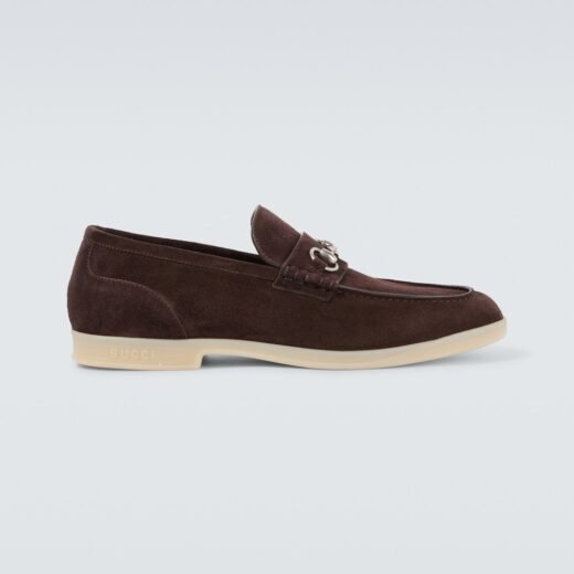 Gucci Mocassins Horsebit en daim – P00992179