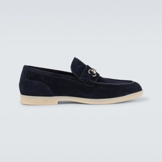 Gucci Mocassins Horsebit en daim – P00992180