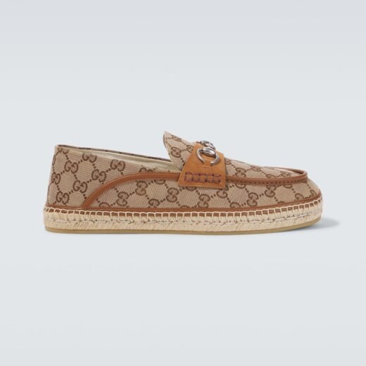 Gucci Espadrilles Horsebit en toile GG