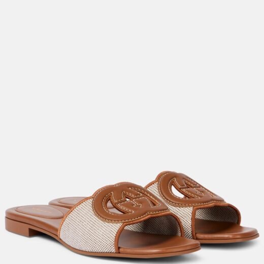 Gucci Mules Interlocking G en cuir