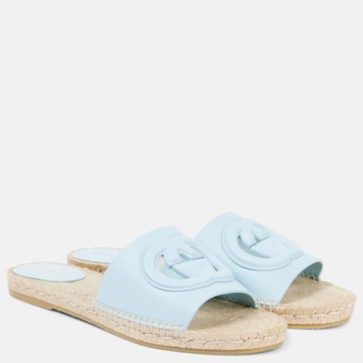 Gucci Mules espadrilles GG en cuir