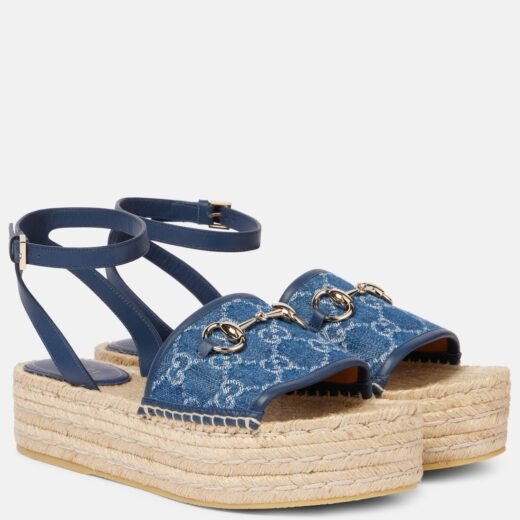 Gucci Sandales espadrilles Paloma en denim