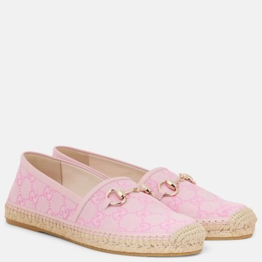 Gucci Espadrilles Horsebit GG Canvas