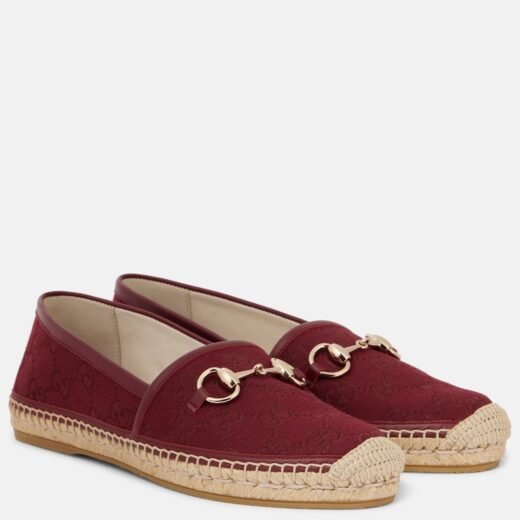 Gucci Espadrilles Horsebit GG Canvas