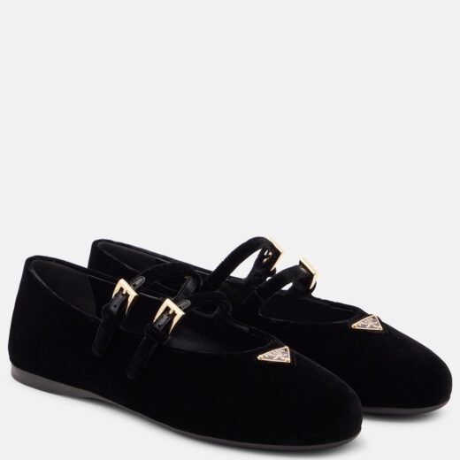 Gucci Ballerines Mary Jane en velours