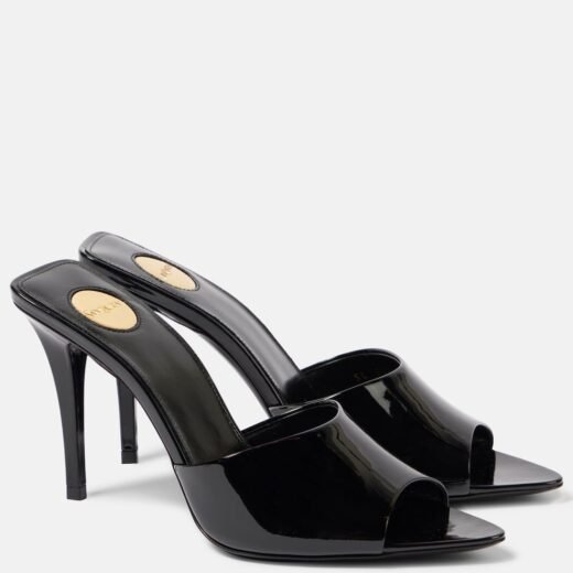 Saint Laurent Mules Romy en cuir verni