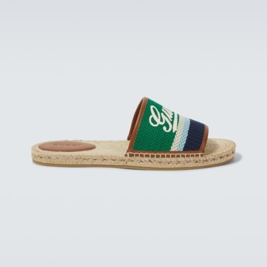 Gucci Mules espadrilles à cuir