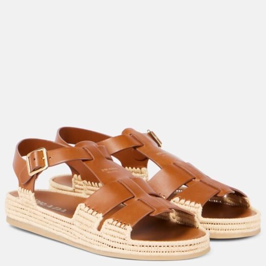 Prada Sandales en cuir